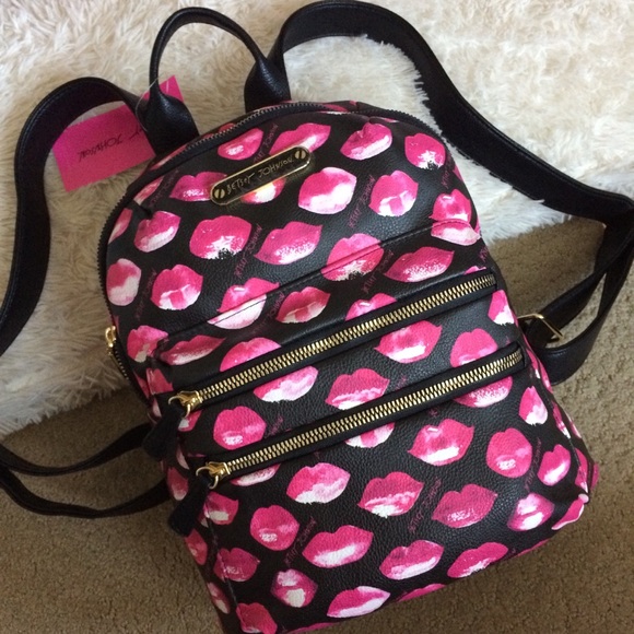 Betsey Johnson Handbags - Betsey Johnson lips small backpack